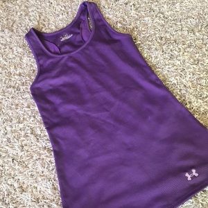 Stretchy racer back ribbed workout tank top